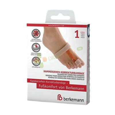 БЕРКЕМАН НОЩНА ШИНА ЗА ПРЪСТ ЧУКЧЕ 1 брой / BERKEMANN HAMMER TOE NIGHT SPLINT