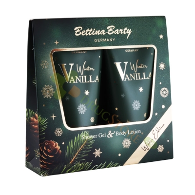 БЕТИНА БАРТИ КОМПЛЕКТ ЗИМНА ВАНИЛА ДУШ ГЕЛ 150 мл+ЛОСИОН ЗА РЪЦЕ И ТЯЛО 150 мл / BETTINA BARTY WINTER VANILLA SET SHOWER GEL+BODY LOTION 