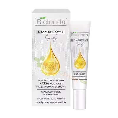 ОКОЛООЧЕН КРЕМ ПРОТИВ БРЪЧКИ С ДИАМАНТЕНИ ЛИПИДИ 15 мл / BIELENDA DIAMOND LIPIDS ANTI-WRINKLE EYE CREAM