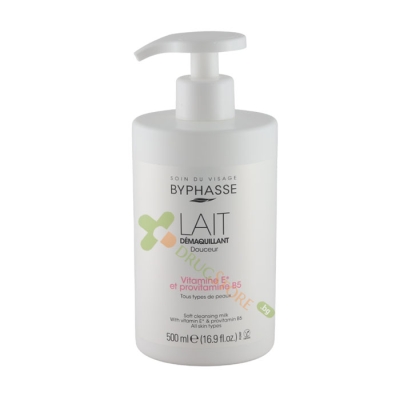 БИФАС ТОАЛЕТНО МЛЯКО ЗА ЛИЦЕ И ОЧИ 500 мл / BYPHASSE CLEASING MILK FOR FACE AND EYES 