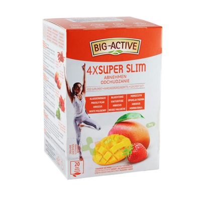 ЧАЙ ФИЛТЪР СУПЕР СЛИМ 20 броя / BIG - ACTIVE-SUPER SLIM TEA