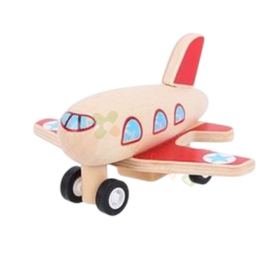 ДЪРВЕНО САМОЛЕТЧЕ BJ993 / BIGJIGS TOYS WOODEN PLANE 