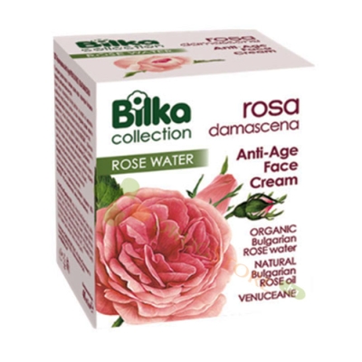 БИЛКА КРЕМ ПРОТИВ БРЪЧКИ С РОЗА ДАМАСЦЕНА 40 мл / BILKA ROSA DAMASCENA ANTI-AGE FACE CREAM 