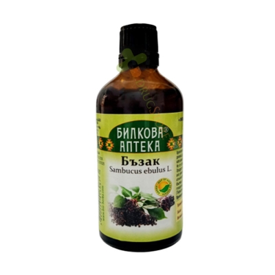 БИЛКОВА АПТЕКА ТИНКТУРА БЪЗАК + ВИТАМИН B6 100 мл / BILKOVA APTEKA DANEWORT + VITAMIN B6 TINCTURE