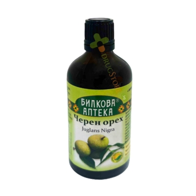 БИЛКОВА АПТЕКА ТИНКТУРА ЧЕРЕН ОРЕХ + ВИТАМИН B6 100 мл / BILKOVA APTEKA BLACK WALNUT TINCTURE + VITAMIN B6 