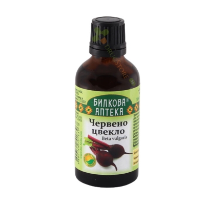 БИЛКОВА АПТЕКА ТИНКТУРА ЧЕРВЕНО ЦВЕКЛО + ВИТАМИН B6 50 мл / BILKOVA APTEKA BETA VULGARIS TINCTURE + VITAMIN B6 