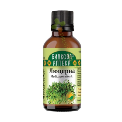 БИЛКОВА АПТЕКА ТИНКТУРА ЛЮЦЕРНА 50 мл / BILKOVA APTEKA MEDICAGO SATIVA TINKTURE 