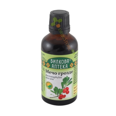 БИЛКОВА АПТЕКА ТИНКТУРА МЕЧО ГРОЗДЕ + ХРОМ 50 мл / BILKOVA APTEKA ARCTOSTAPHYLOS UVA-URSI + CHROMIUM TINCTURE