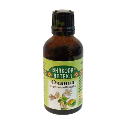 БИЛКОВА АПТЕКА ТИНКТУРА ОЧАНКА + ЦИНК 50 мл / BIOHERBA BILKOVA APTEKA EUPHRASIA + ZINC TINCTURE