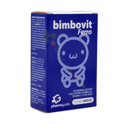 БИМБОВИТ FERRO / ЖЕЛЯЗО + ФОЛИЕВА КИСЕЛИНА, ВИТАМИН C и B12 капки 15 мл / PHARMAGUIDA BIMBOVIT FERRO drops 
