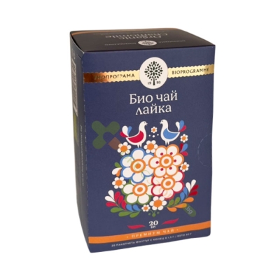 БИО ЧАЙ ЛАЙКА ПРЕМИУМ филтър 20 броя / BIOPROGRAMA BIO CHAMOMILLA TEA filter bags 