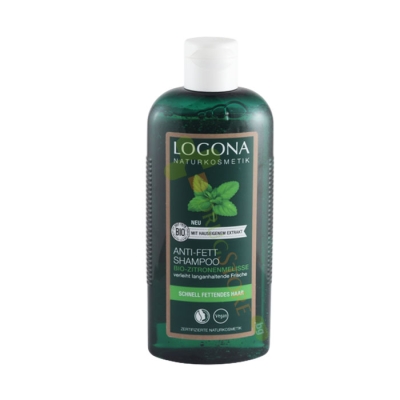 БИО ШАМПОАН ЗА МАЗНА КОСА С ОРГАНИЧНА МАТОЧИНА 250 мл / LOGONA BIO SHAMPOO FOR OILY HAIR LEMON BALM