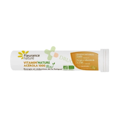 БИО ВИТАМИН C (ОТ АЦЕРОЛА) таблетки за смучене 1000 мг 20 броя / FLEURANCE NATURE BIO VITAMIN C ACEROLA lozeneges