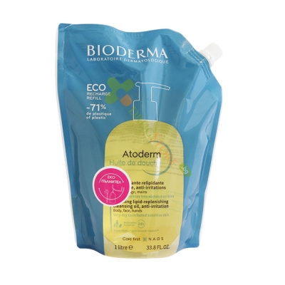 БИОДЕРМА АТОДЕРМ ДУШ ОЛИО ЕКО ПЪЛНИТЕЛ 1 л / BIODERMA ATODERM SHOWER OIL REFILL