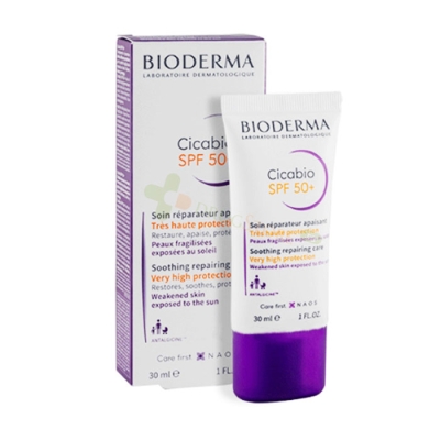 БИОДЕРМА ЦИКАБИО СЛЪНЦЕЗАЩИТЕН КРЕМ SPF 50+ 30 мл / BIODERMA CICABIO CREAM SPF 50+