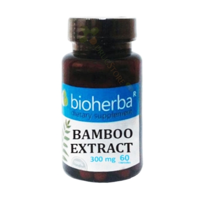 БИОХЕРБА ЕКСТРАКТ ОТ БАМБУК капсули 300 мг. 60 броя / BIOHERBA BAMBOO EXTRACT 