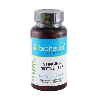 БИОХЕРБА КОПРИВА + ЖЕЛЯЗО капсули 100 броя / BIOHERBA STINGING NETTLE LEAF + IRON