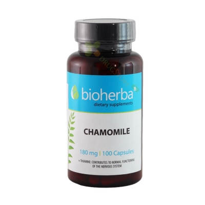 БИОХЕРБА ЛАЙКА + ТИАМИН капсули 100 броя / BIOHERBA CHAMOMILE + THIAMINE