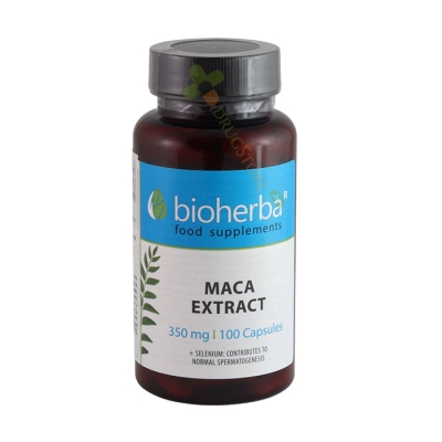 БИОХЕРБА МАКА ЕКСТРАКТ + СЕЛЕН капсули 100 броя / BIOHERBA MACA EXTRACT + SELENIUM