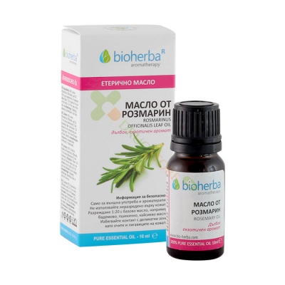 БИОХЕРБА ЕТЕРИЧНО МАСЛО ОТ РОЗМАРИН 10 мл / BIOHERBA ESSENTIAL ROSEMARY OIL 