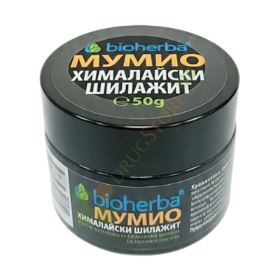 БИОХЕРБА МУМИЙО (ХИМАЛАЙСКИ ШИЛАЖИТ) + ХРОМ - СМОЛА 50 г / BIOHERBA HIMALAYAN SHILAJIT (MUMIJO) + CHROMIUM - RESIN 