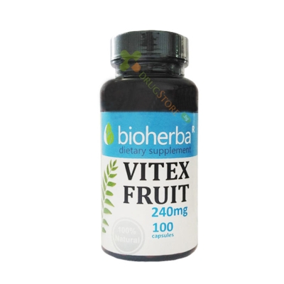 БИОХЕРБА ВИТЕКС ПЛОДОВЕ капсули 240 мг. 100 броя / BIOHERBA VITEX FRUIT capsules 240 mg