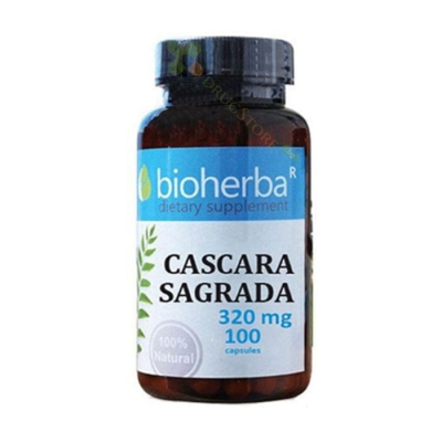 БИОХЕРБА ЗЪРНАСТЕЦ (КАСКАРА САГРАДА) капсули 100 броя / BIOHERBA CASCARA SAGRADA 