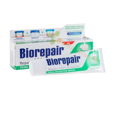 БИОРИПЕЪР ПАСТА ЗА ЗЪБИ ТОТАЛ ПРОТЕКТ 75 мл / BIOREPAIR TOTAL PROTECTIVE REPAIR TOOTHPASTE 