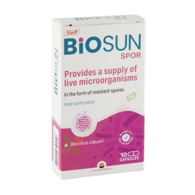 БИОСЪН СПОР капсули 10 броя / SUN WAVE PHARMA BIOSUN SPOR 