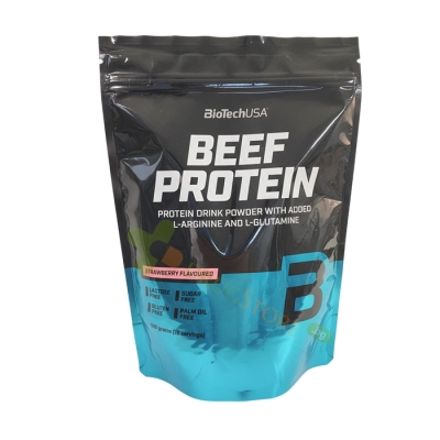 БИОТЕЧ ТЕЛЕШКИ ПРОТЕИН ЯГОДА 500 г / BIOTECH BEEF PROTEIN STRAWBERRY 
