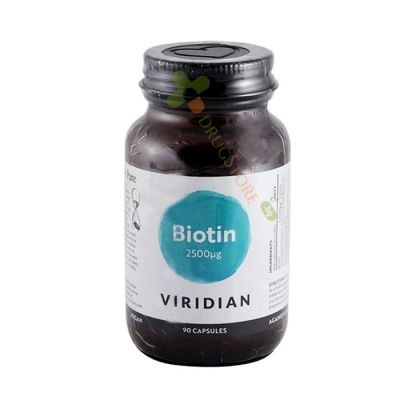 БИОТИН капсули 90 броя / VIRIDIAN NUTRITION BIOTIN
