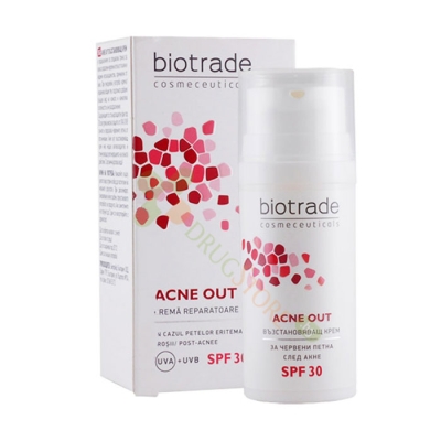 БИОТРЕЙД АКНЕ АУТ крем РИПЕЪР SPF 30 30 мл / ACNE OUT REPAIR CREAM SPF 30 