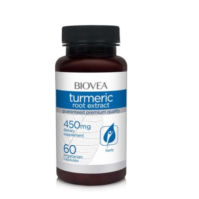 БИОВЕА КУРКУМА капсули 450 мг. 60 броя / BIOVEA TURMERIC ROOT EXTRACT