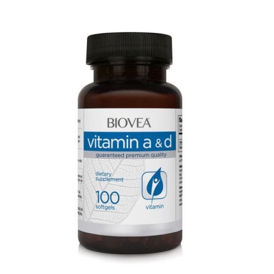 БИОВЕА ВИТАМИН A и D капсули 100 броя / BIOVEA VITAMIN A and D