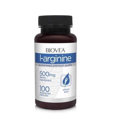 БИОВЕА L-АРГИНИН капсули 500 мг. 100 броя / BIOVEA L - ARGININE