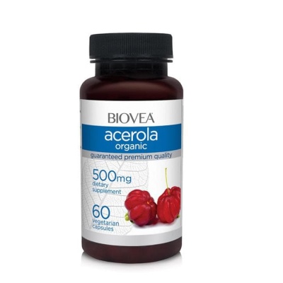 БИОВЕА АЦЕРОЛА таблетки 500 мг. 60 броя / BIOVEA ACEROLA ORGANIC