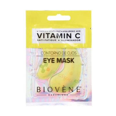 МАСКА ЗА ОЧИ С ВИТАМИН C, ГРЕЙПФРУТ И ХИАЛУРОНОВА КИСЕЛИНА 1 брой / BIOVENE BARCELONA UNDER EYES MASK WITH VITAMIN C, GRAPEFRUIT AND HYALURONIC ACID