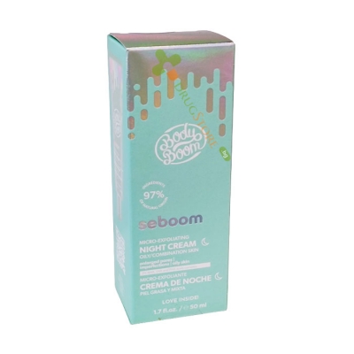 МИКРО-ЕКСФОЛИРАЩ НОЩЕН КРЕМ ЗА ЛИЦЕ 50 мл / BODY BOOM SEBOOM MICRO-EXFOLIATING NIGHT CREAM