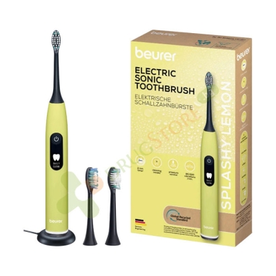БОИРЕР ЕЛЕКТРИЧЕСКА ЧЕТКА ЗА ЗЪБИ SPLASHY LEMON модел SC 50 / BEURER ELECTRIC SONIC TOOTHBRUSH SPLASHY LEMON model SC 50