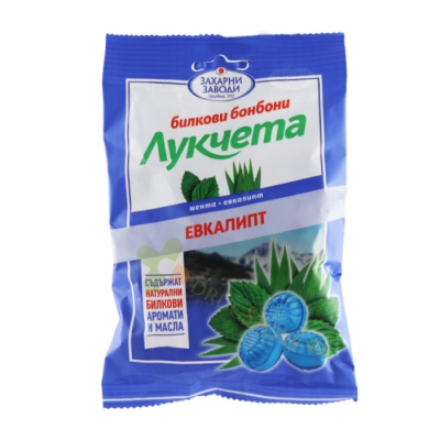 БОНБОНИ ЛУКЧЕТА ЕВКАЛИПТ 75 г / CANDIES LUКCHETA EUCALIPTO