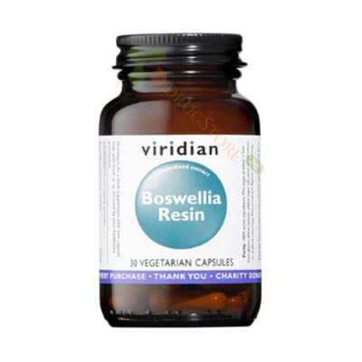БОСВЕЛИЯ ЕКСТРАКТ капсули 30 броя / VIRIDIAN BOSWELLIA RESIN 