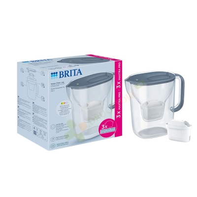 БРИТА КАНА СТАЙЛ ЕСЕНШЪЛ XL 3.6 л КАМЕННОСИН + 3 ФИЛТЪРА / BRITA STYLE ESSENTIAL XL 3.6 l WHITE WATER FILTER JUG + 3 FILTERS MAXTRA PRO