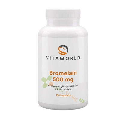 БРОМЕЛАИН капсули 500 мг 100 броя / VITA WORLD BROMELAIN