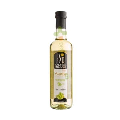 БЯЛ ВИНЕН ОЦЕТ 6%, БИО 500 мл / ANDREA MILANO ORGANIC WHITE WINE VINEGAR 6%
