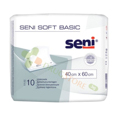 ЧАРШАФИ СЕНИ СОФТ БЕЙСИК 40 см / 60 см 10 броя / SENI SOFT BASIC UNDERPADS 40 cm / 60 cm