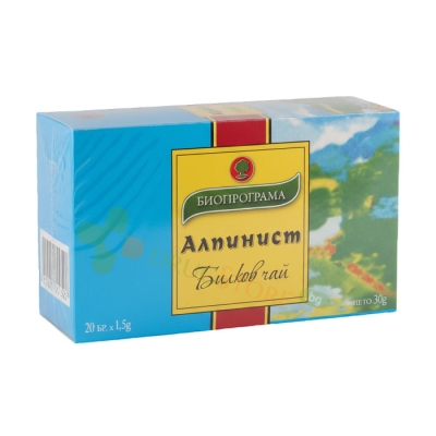 ЧАЙ АЛПИНИСТ филтър 20 броя / BIOPROGRAMA MIXED HERBAL TEAS ALPINIST TEA