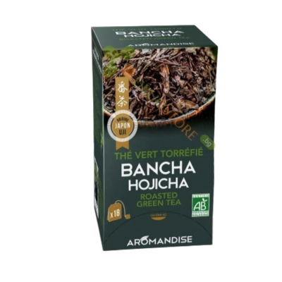 ЧАЙ БАНЧА ХОДЖИЧА филтърни пакетчета 18 броя / AROMANDISE BANCHA HOJICHA ROASTED GREEN TEA tea bags