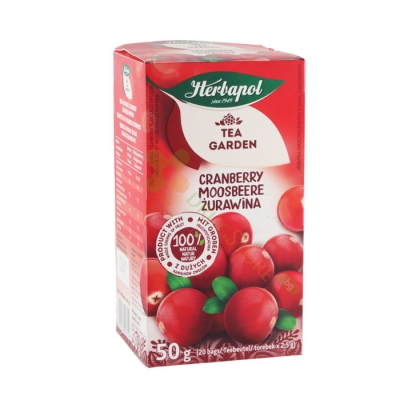 ЧАЙ ЧЕРВЕНА БОРОВИНКА филтър 20 броя / HERBAPOL CRANBERRY TEA