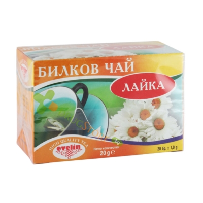 ЧАЙ ЛАЙКА филтър 20 броя / EVELIN 29 CHAMOMILLA TEA tea bags