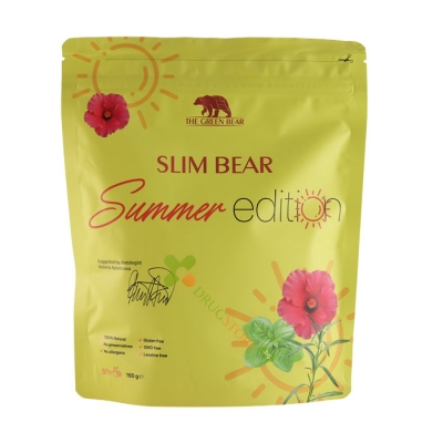 ЧАЙ СЛИМ БЕЪР SUMMER EDITION ДЕТОКСИКИРАЩ 160 г / THE GREEN BEAR SLIM BEAR TEA SUMMER EDITION